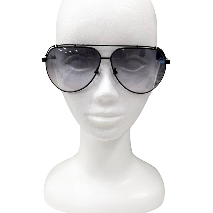 Great CHROME HEARTS sunglasses KUF FANNAW II Cross Two-Bridge Teardrop