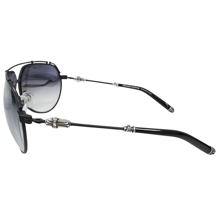 Great CHROME HEARTS sunglasses KUF FANNAW II Cross Two-Bridge Teardrop