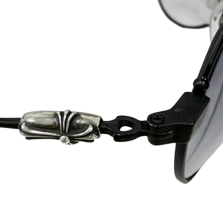 Great CHROME HEARTS sunglasses KUF FANNAW II Cross Two-Bridge Teardrop