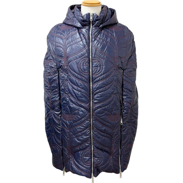 Excellent GUCCI adidas poncho Interlocking G Trefoil padded quilted jacket