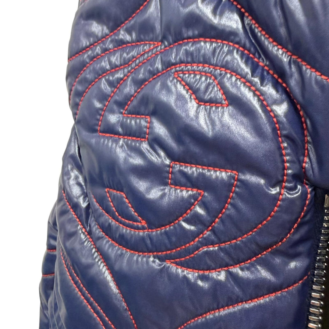 Excellent GUCCI adidas poncho Interlocking G Trefoil padded quilted jacket