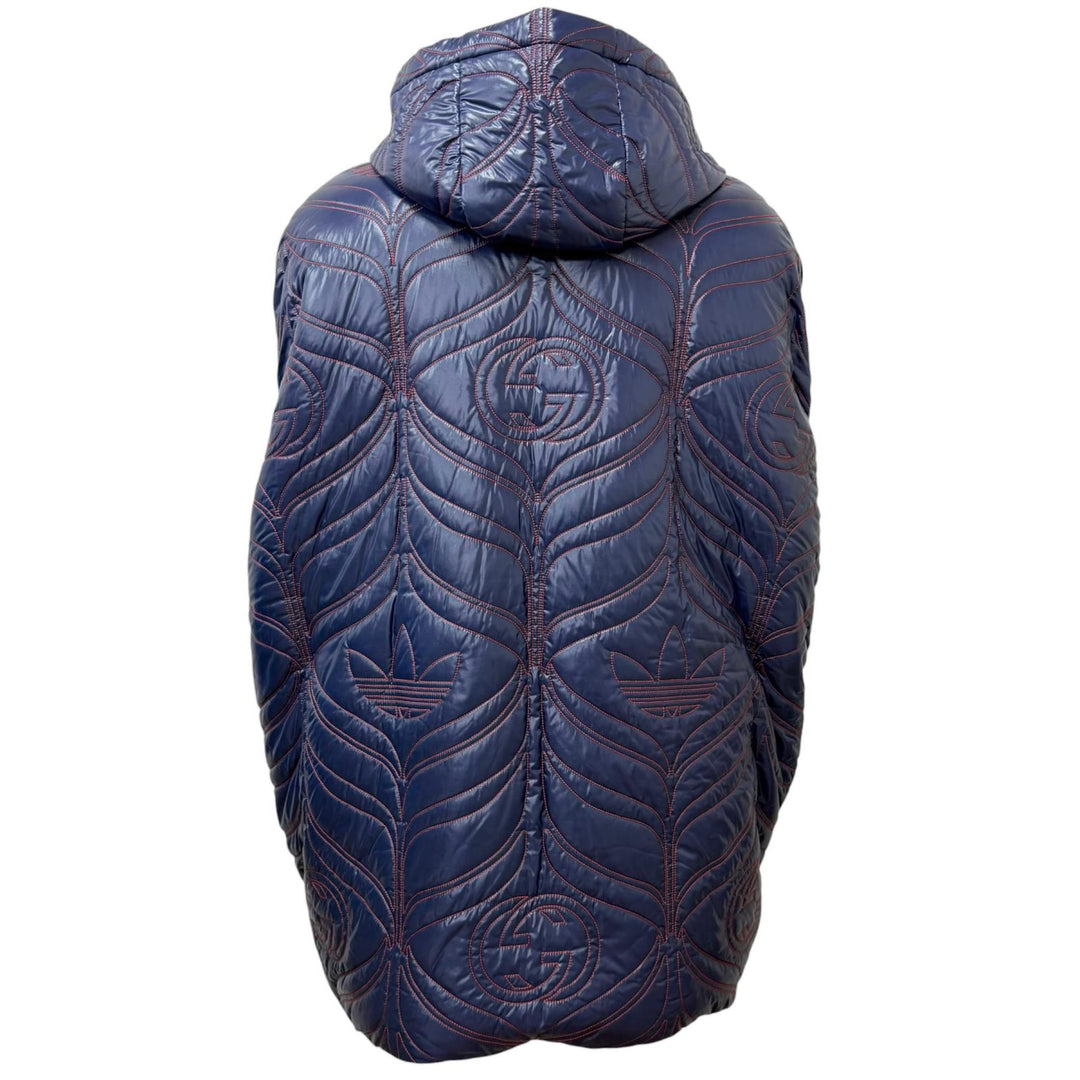 Excellent GUCCI adidas poncho Interlocking G Trefoil padded quilted jacket