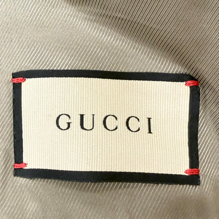 Excellent GUCCI Chester coat Herringbone double-breasted black