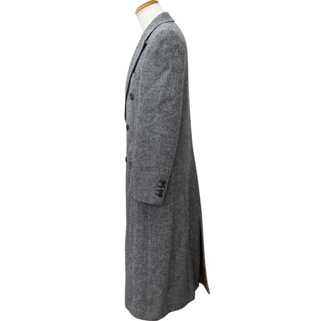 Excellent GUCCI Chester coat Herringbone double-breasted black