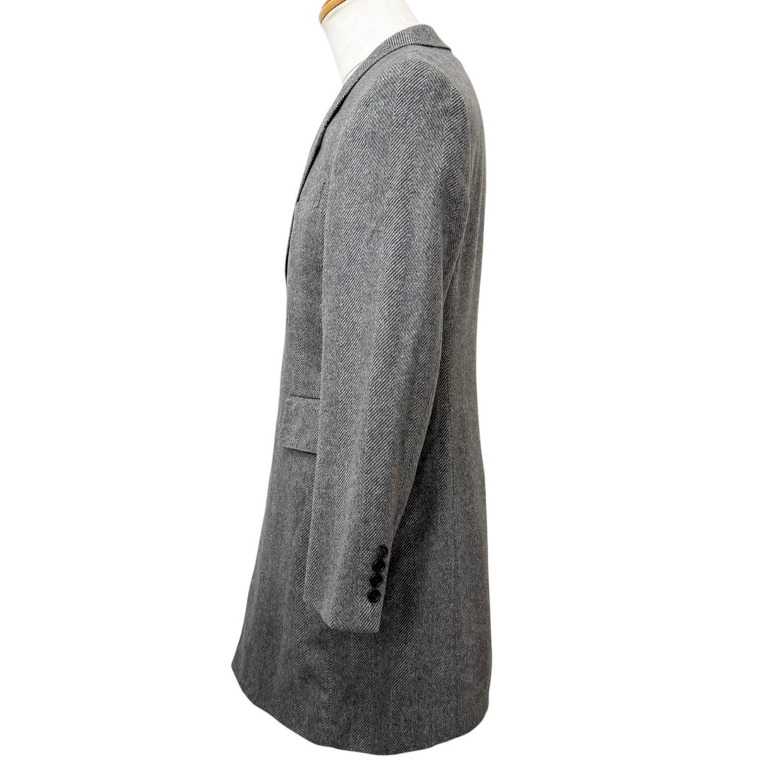 Excellent PAUL SMITH COLLECTION Chester coat Herringbone patterned lining Gurege