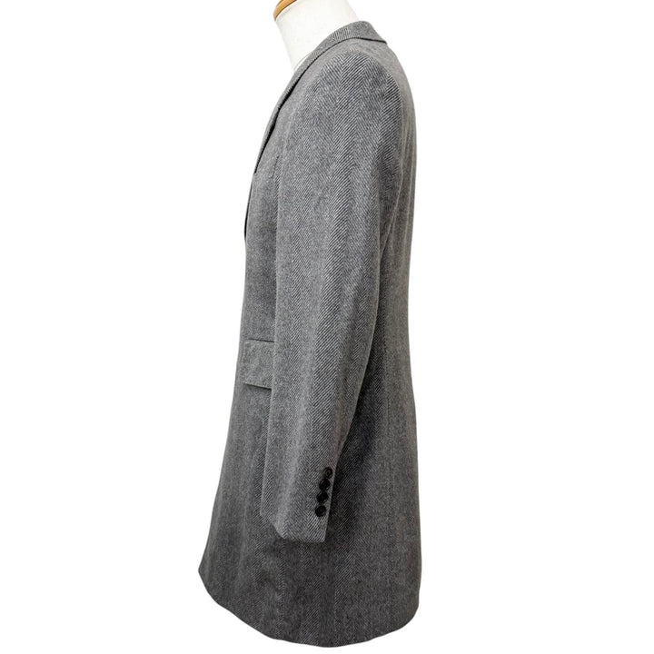 Excellent PAUL SMITH COLLECTION Chester coat Herringbone patterned lining Gurege