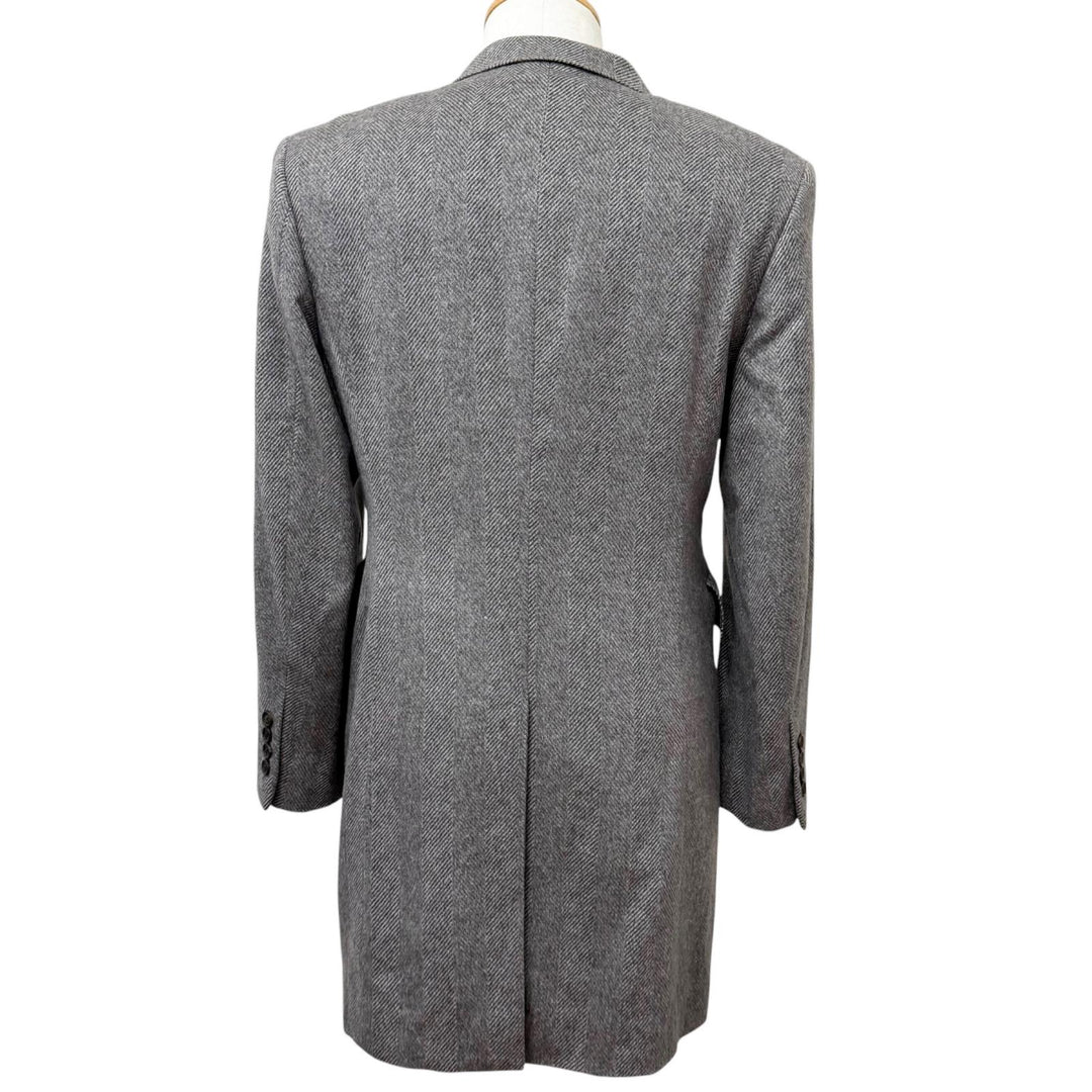 Excellent PAUL SMITH COLLECTION Chester coat Herringbone patterned lining Gurege
