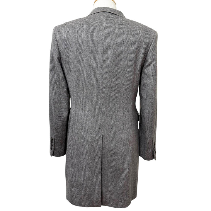 Excellent PAUL SMITH COLLECTION Chester coat Herringbone patterned lining Gurege