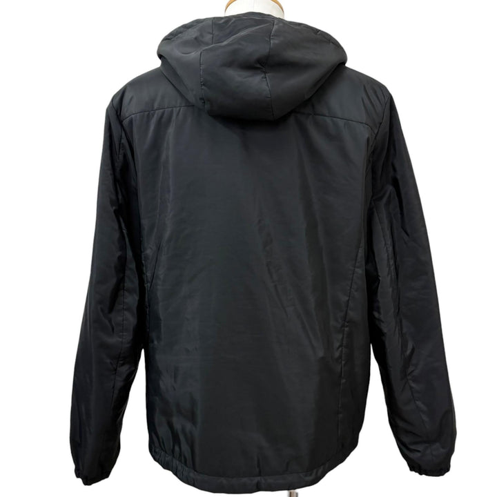 Excellent PRADA Blouson Re-Nylon Triangle Logo Reversible Hooded Jacket black