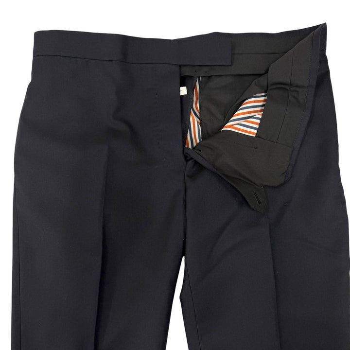 Pristine THOM BROWNE slacks Tricolor Trousers Navy wool mens 42 76PXB2