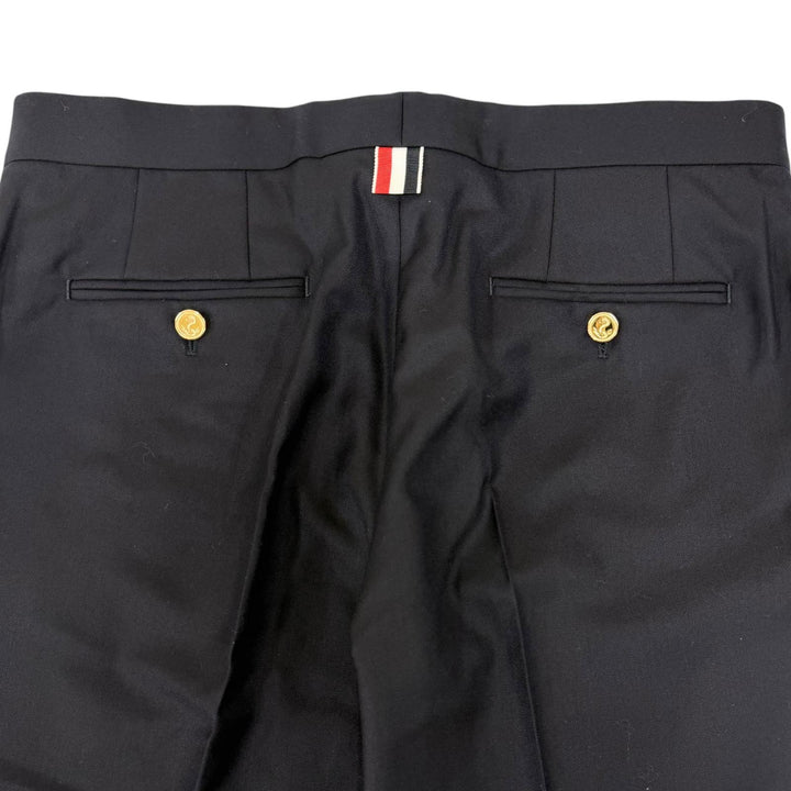 Pristine THOM BROWNE slacks Tricolor Trousers Navy wool mens 42 76PXB2