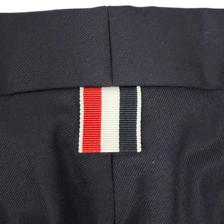 Pristine THOM BROWNE slacks Tricolor Trousers Navy wool mens 42 76PXB2