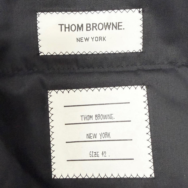 Pristine THOM BROWNE slacks Tricolor Trousers Navy wool mens 42 76PXB2