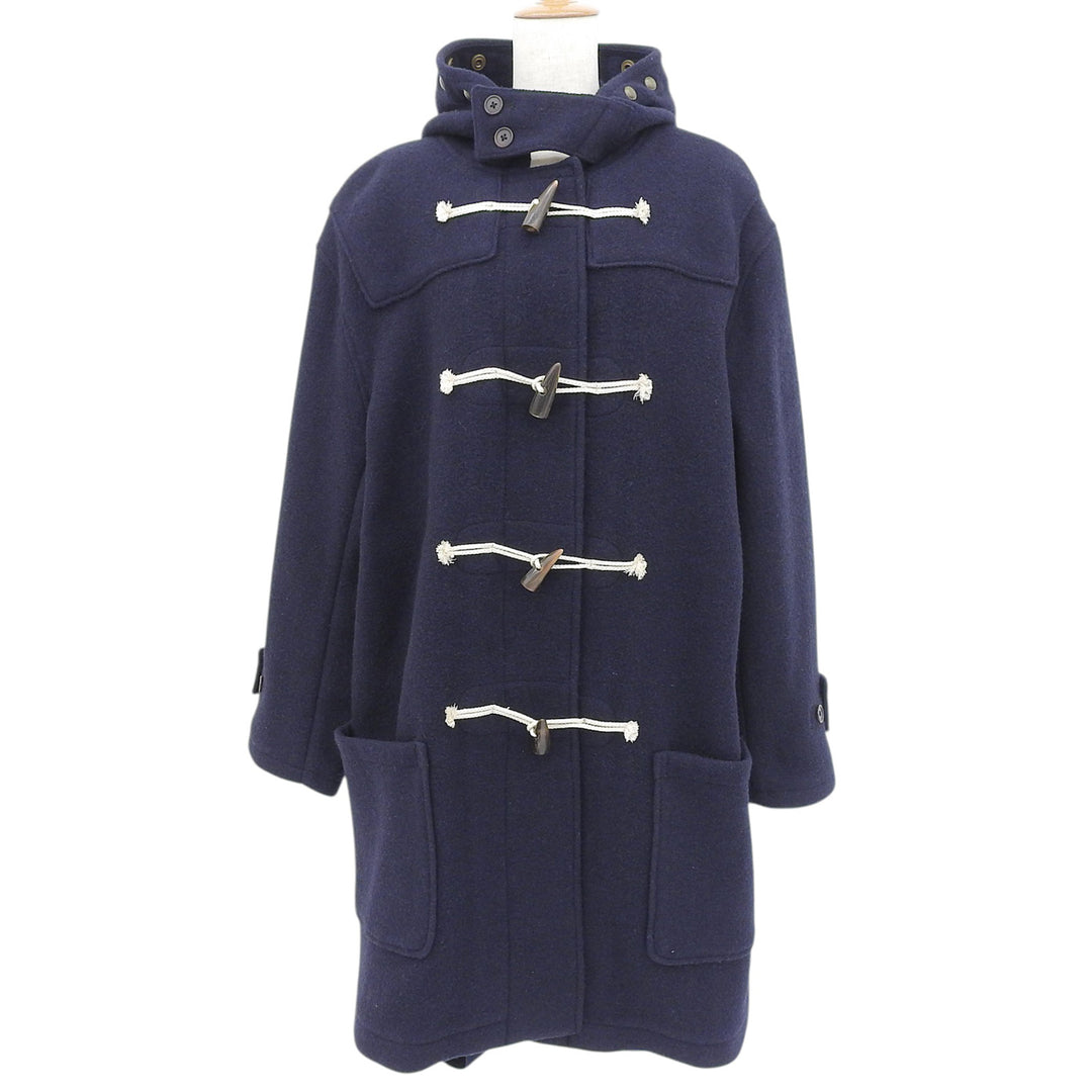 Great POLO RALPH LAUREN Duffel coat Toggle button, with hood Navy wool mens L