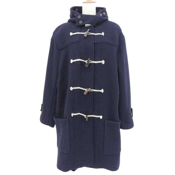 Great POLO RALPH LAUREN Duffel coat Toggle button, with hood Navy wool mens L
