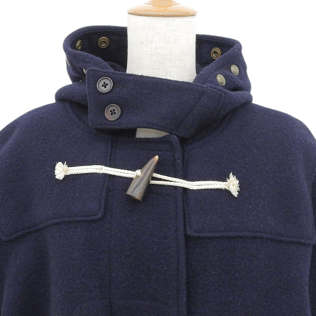 Great POLO RALPH LAUREN Duffel coat Toggle button, with hood Navy wool mens L