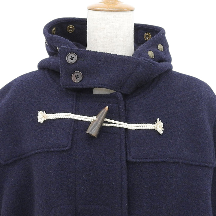 Great POLO RALPH LAUREN Duffel coat Toggle button, with hood Navy wool mens L