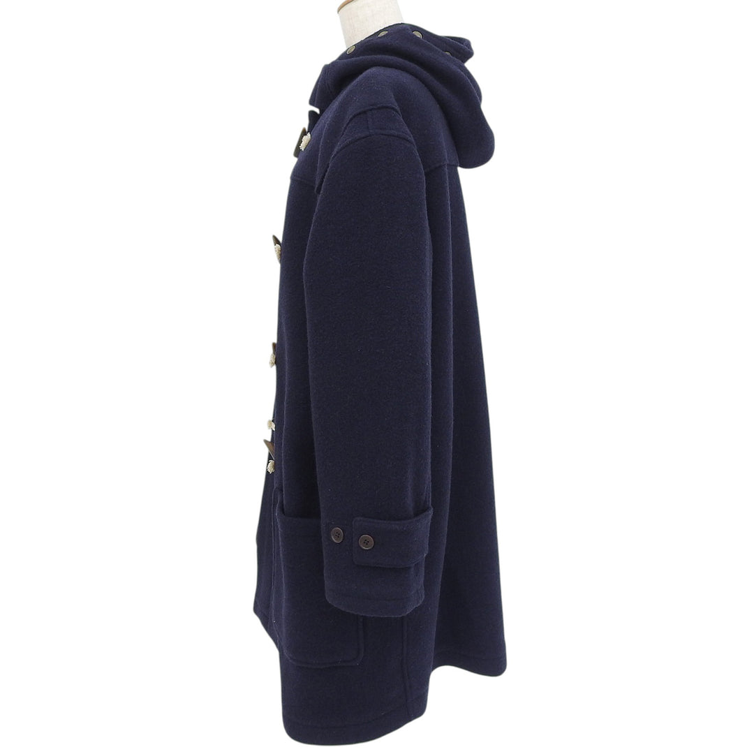 Great POLO RALPH LAUREN Duffel coat Toggle button, with hood Navy wool mens L