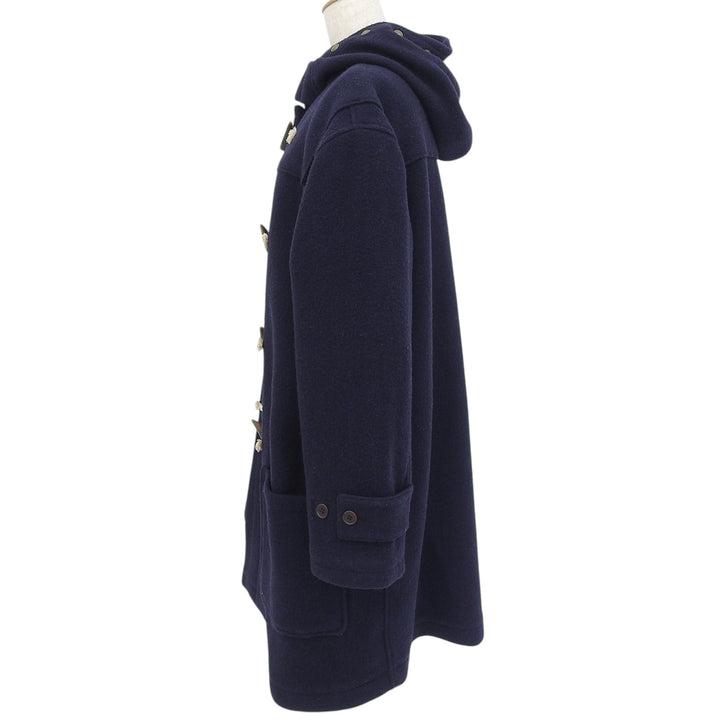 Great POLO RALPH LAUREN Duffel coat Toggle button, with hood Navy wool mens L