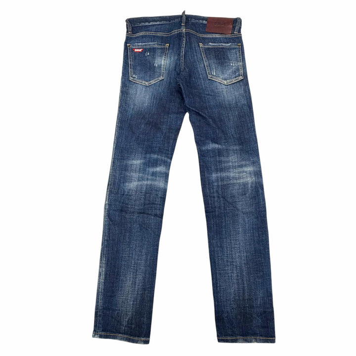 Discounted Great DSQUARED2 Denim pants Button fly Indigo cotton mens IT 44 S74LB1332