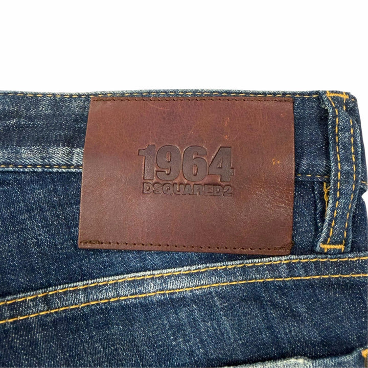 Discounted Great DSQUARED2 Denim pants Button fly Indigo cotton mens IT 44 S74LB1332