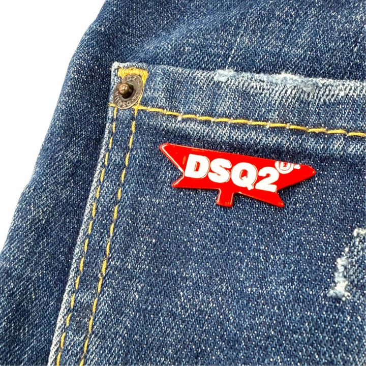 Discounted Great DSQUARED2 Denim pants Button fly Indigo cotton mens IT 44 S74LB1332