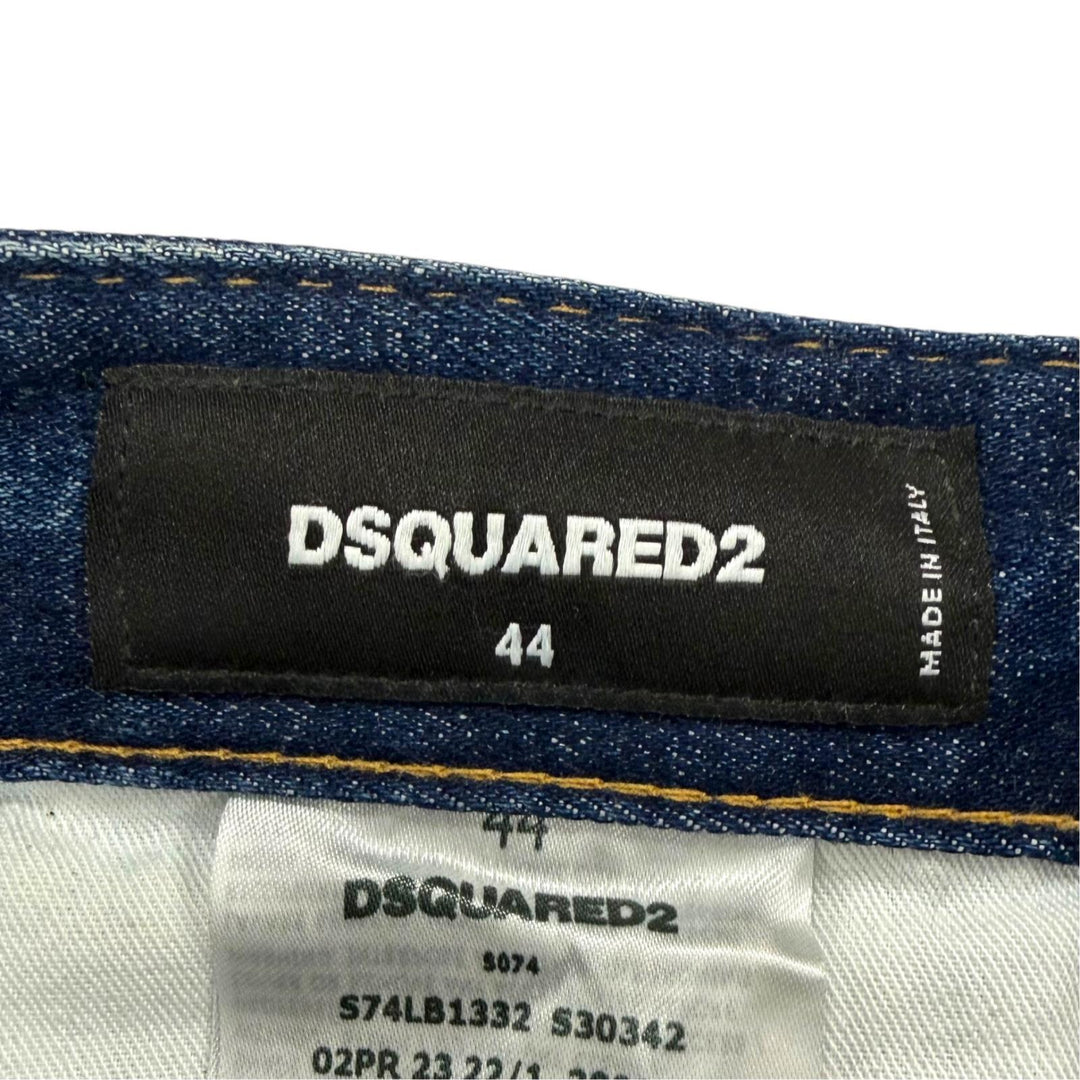 Discounted Great DSQUARED2 Denim pants Button fly Indigo cotton mens IT 44 S74LB1332