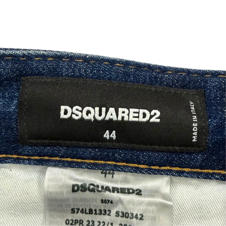 Discounted Great DSQUARED2 Denim pants Button fly Indigo cotton mens IT 44 S74LB1332