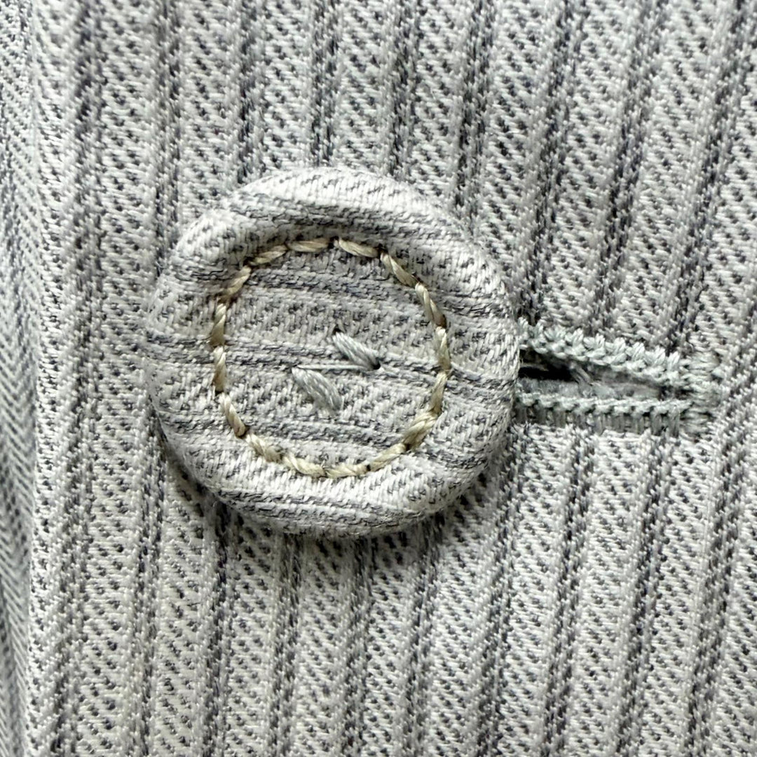 Excellent DIOR coat Stripe Pattern Tailored Type Layered gray wool mens 44