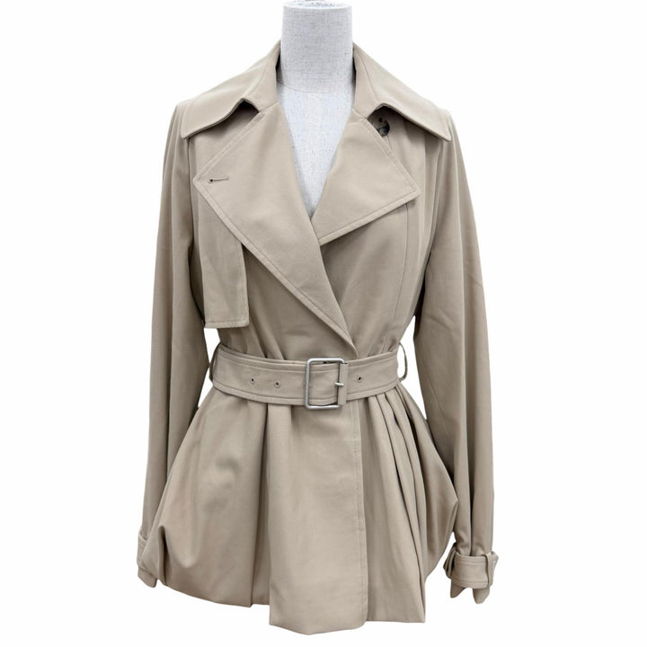 Excellent LOEWE coat Anagram Cotton Gabardine Belted Jacket beige 34 S540Y02XCE
