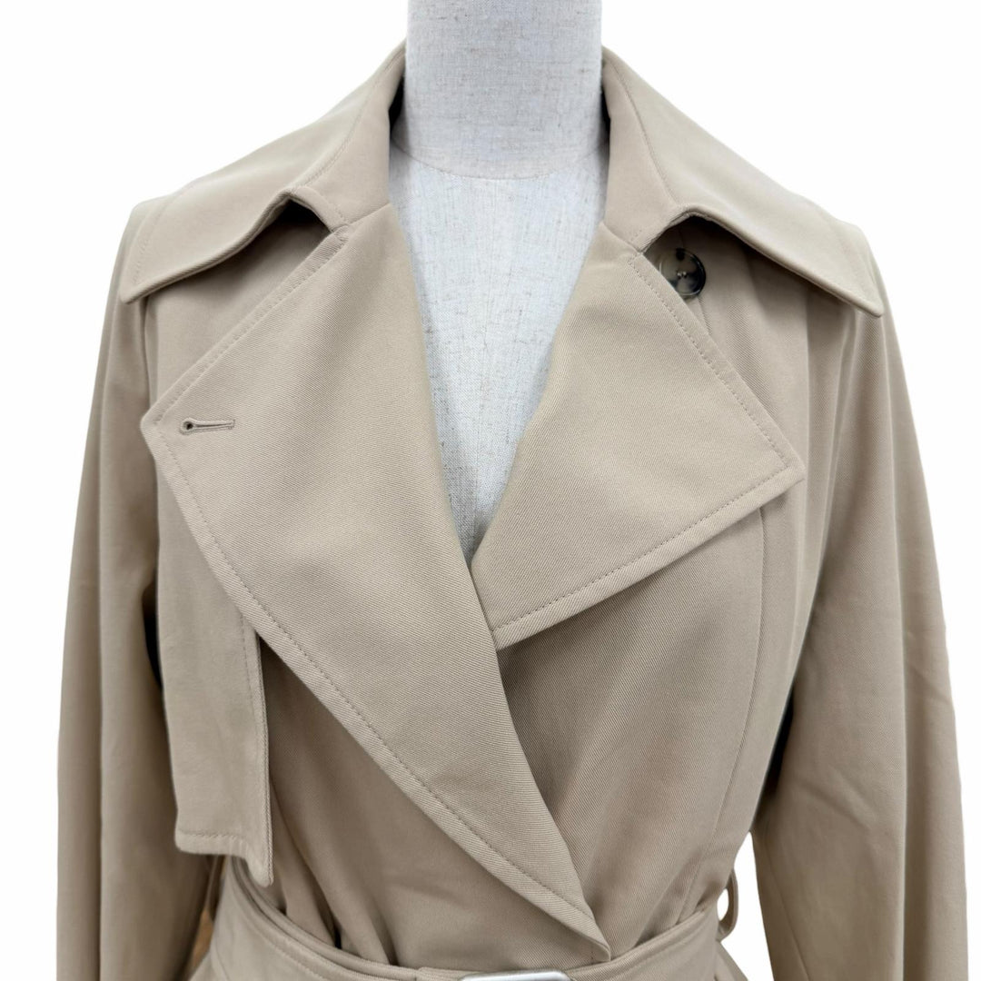 Excellent LOEWE coat Anagram Cotton Gabardine Belted Jacket beige 34 S540Y02XCE