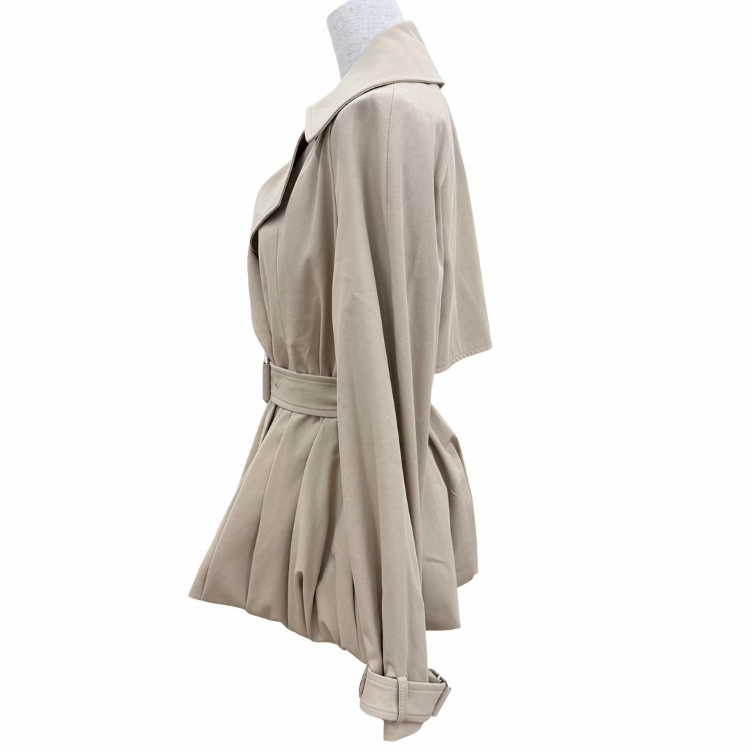 Excellent LOEWE coat Anagram Cotton Gabardine Belted Jacket beige 34 S540Y02XCE