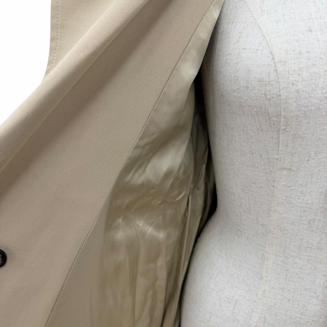 Excellent LOEWE coat Anagram Cotton Gabardine Belted Jacket beige 34 S540Y02XCE