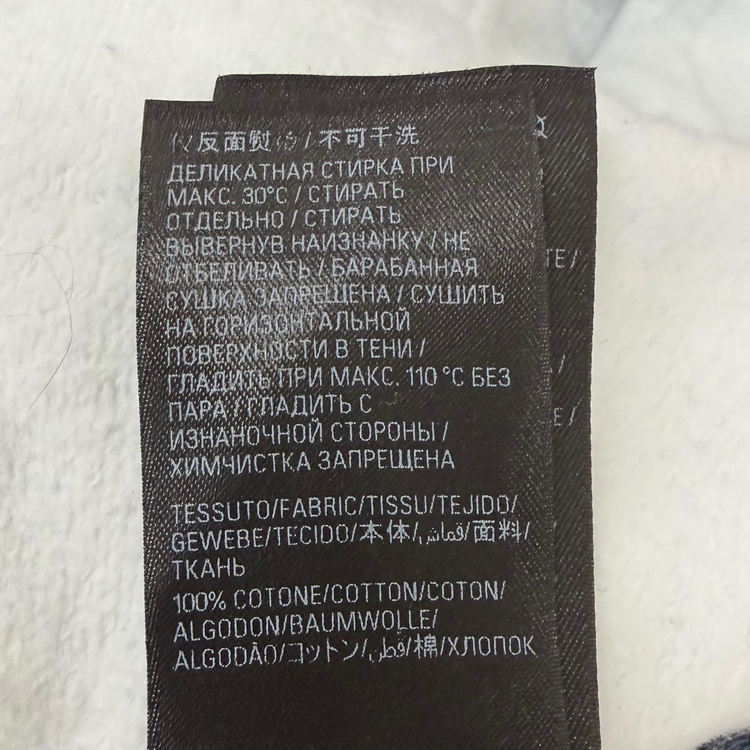 Excellent BALENCIAGA Denim pants Trompe l'oeil denim transfer print