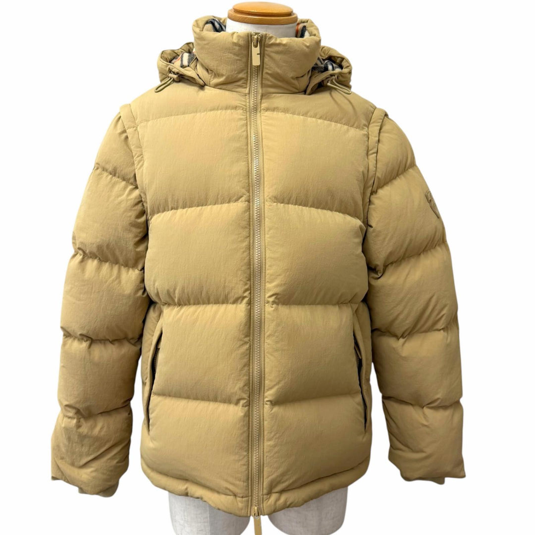 Great BURBERRY Down jacket Partially features Nova Check Pattern 2-way