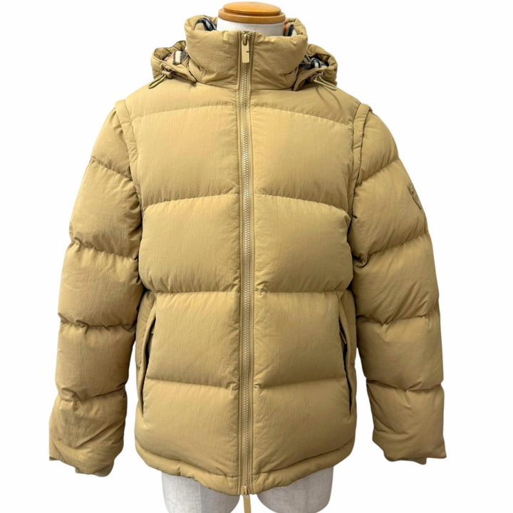 Great BURBERRY Down jacket Partially features Nova Check Pattern 2-way