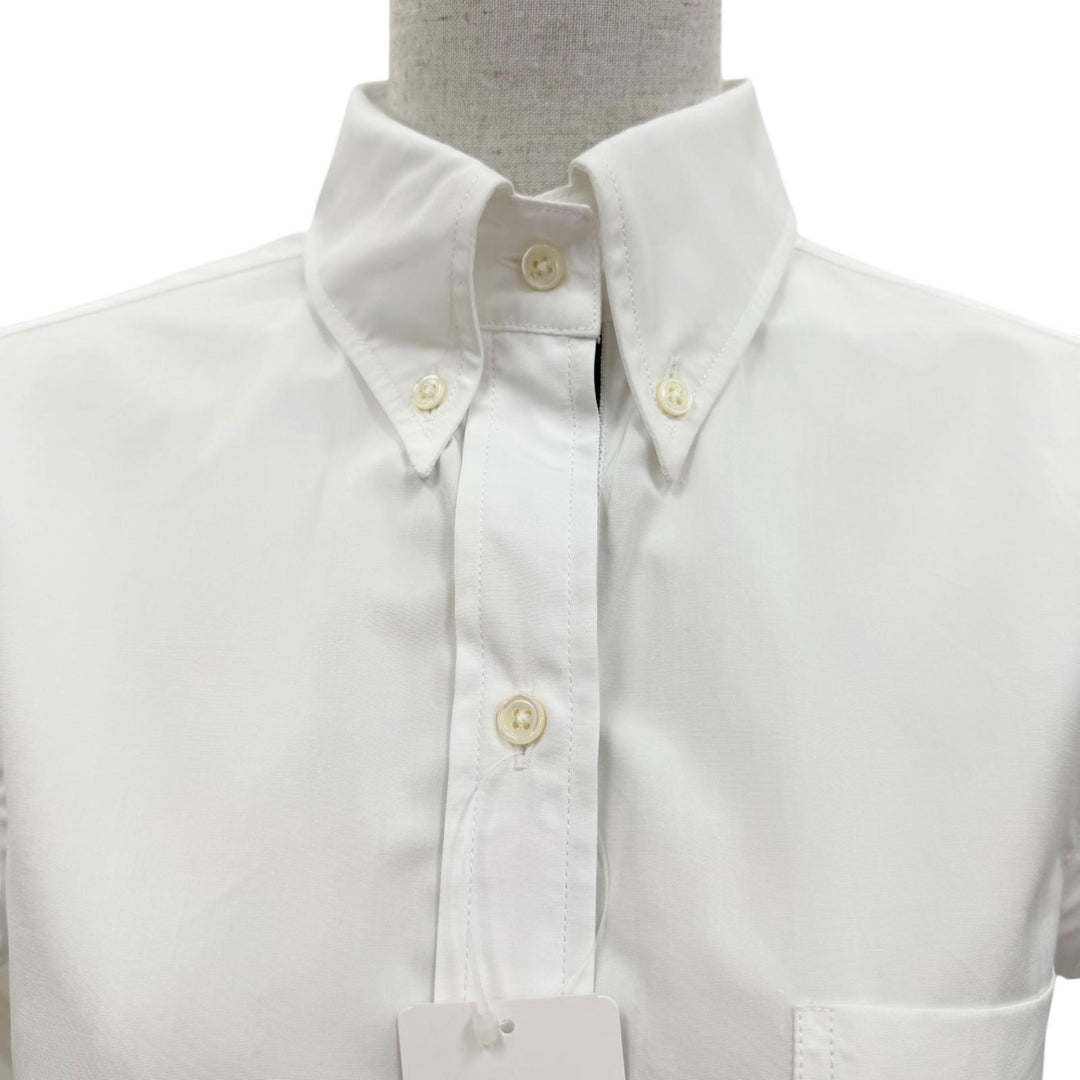 Pristine THOM BROWNE one piece Oxford Grosgrain Placket Mini Shirt Dress 40