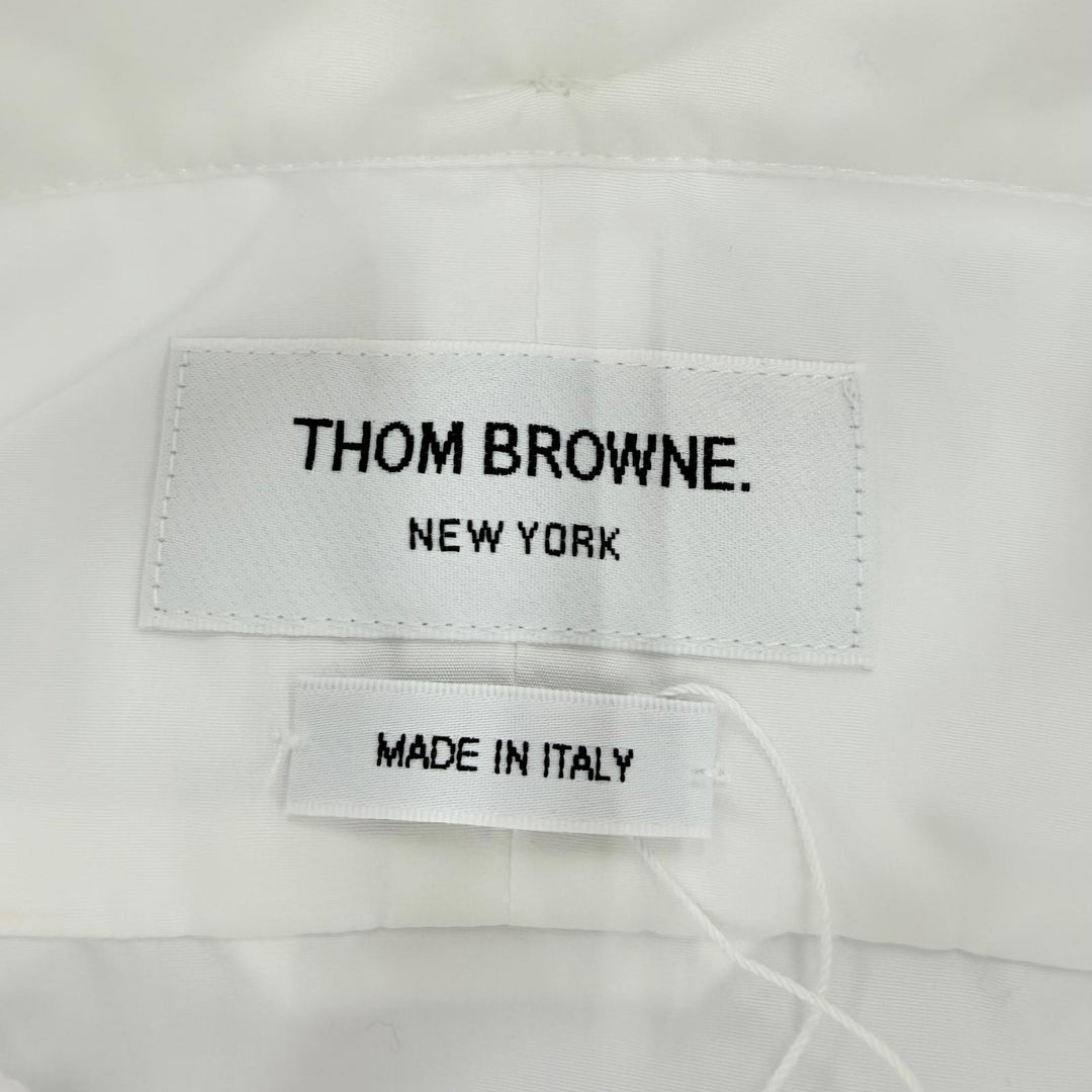 Pristine THOM BROWNE one piece Oxford Grosgrain Placket Mini Shirt Dress 40