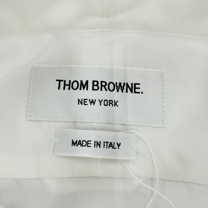 Pristine THOM BROWNE one piece Oxford Grosgrain Placket Mini Shirt Dress 40