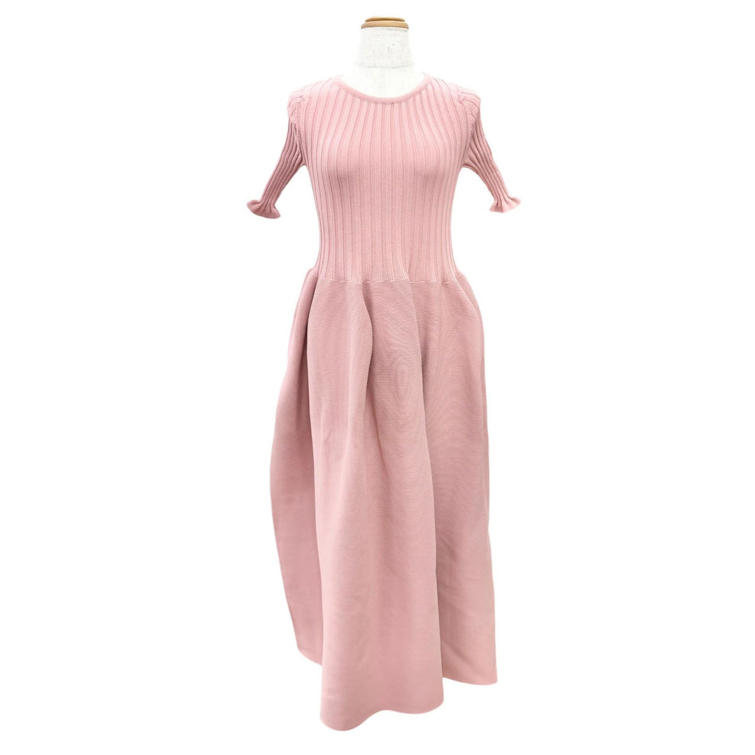 Excellent CFCL one piece Pottery dress, short-sleeved knit pink 1 CF005KH007SP