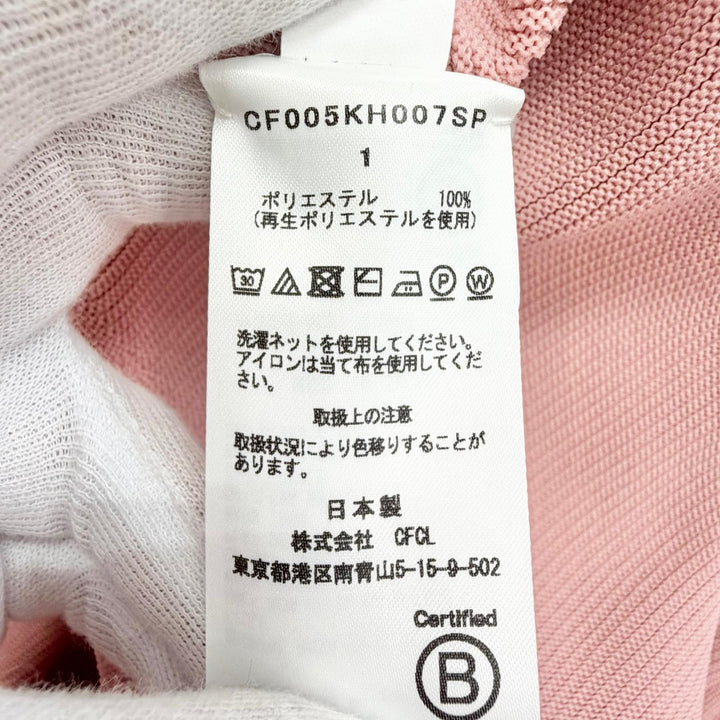Excellent CFCL one piece Pottery dress, short-sleeved knit pink 1 CF005KH007SP