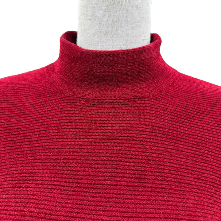 Excellent CFCL one piece POTTERY VELVET LONG BELL SLEEVE FLARE MINI DRESS Red F