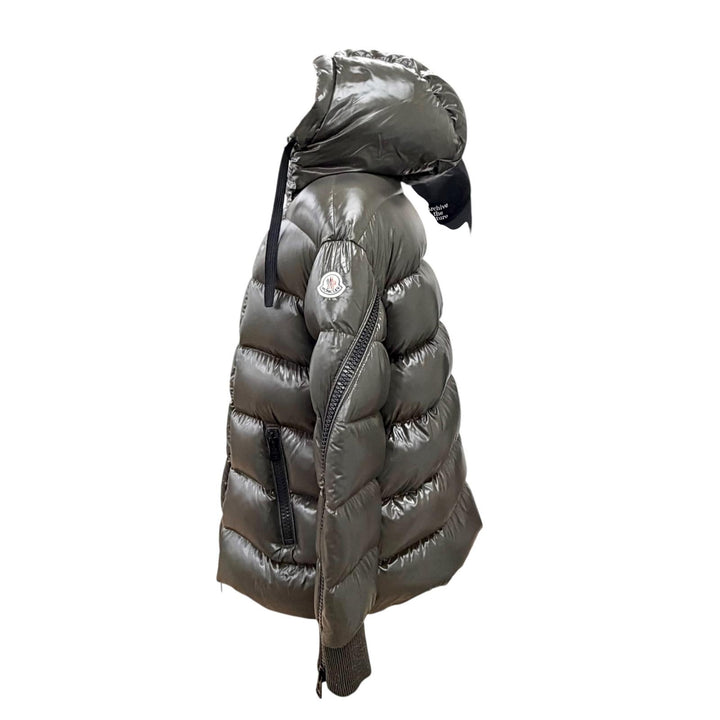 Pristine MONCLER Down jacket LIRIOPE Logo patch khaki Women 1 D20934690905