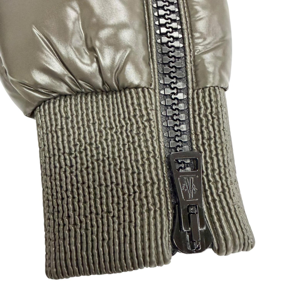 Pristine MONCLER Down jacket LIRIOPE Logo patch khaki Women 1 D20934690905