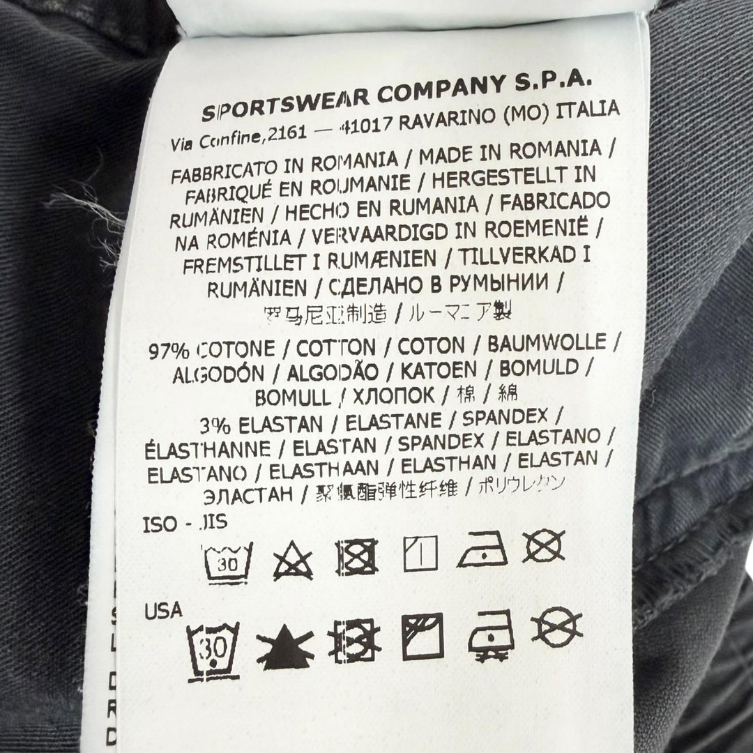 Great STONE ISLAND Pants Fade-finished cargo gray cotton mens 38 7615313L1