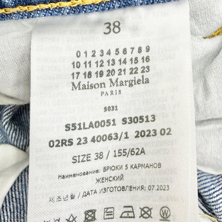 Excellent Maison Margiela 1 Denim pants Slash detail, cut-off, 38 S51LA0051