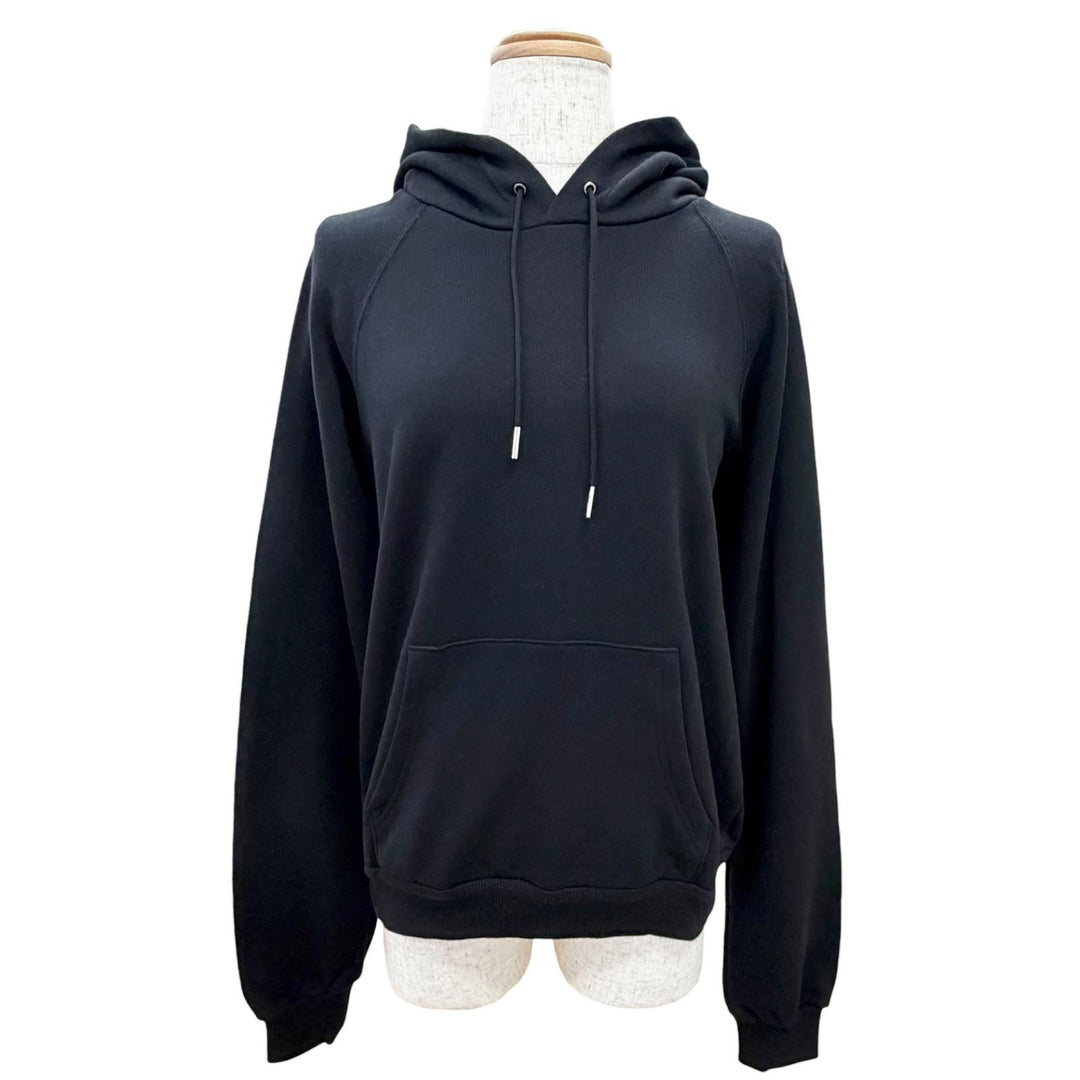 Excellent CELINE hoodie Invitation Back Logo Hoodie black cotton S 2Y005632E
