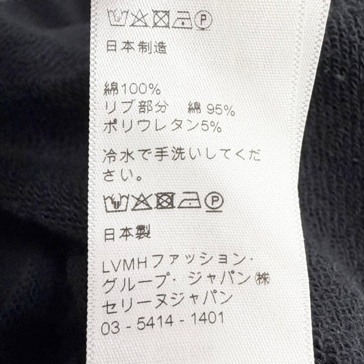 Excellent CELINE hoodie Invitation Back Logo Hoodie black cotton S 2Y005632E