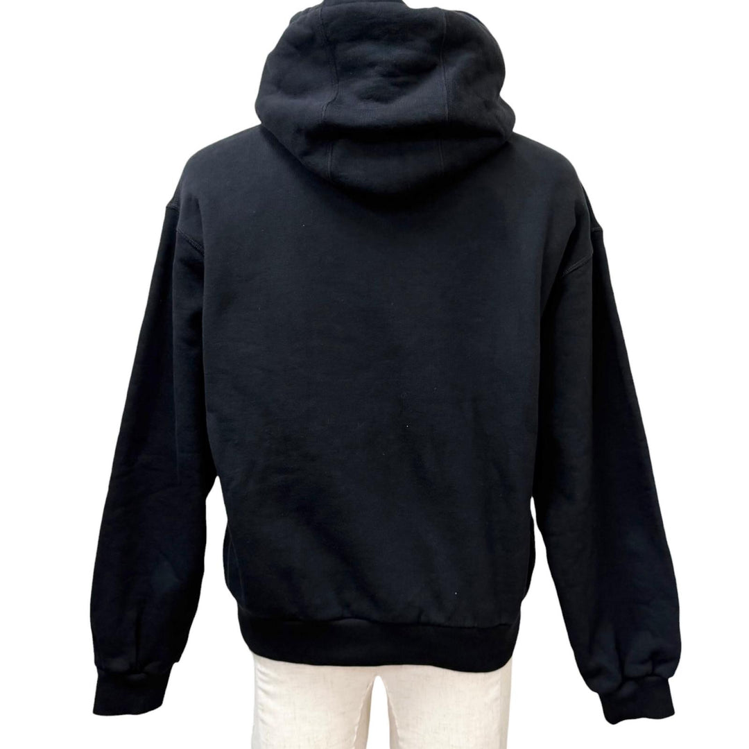 Great GUCCI hoodie Interlocking G logo print sweatshirt black cotton