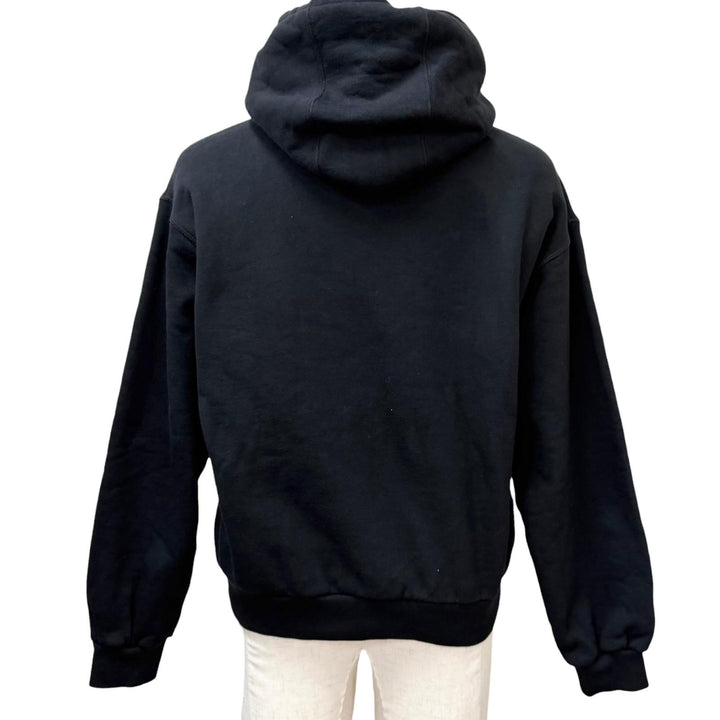 Great GUCCI hoodie Interlocking G logo print sweatshirt black cotton